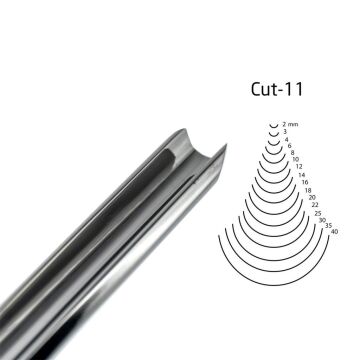 KIRSCHEN  Two Cherries Düz Tip Geniş Oluklu Iskarpela 10 mm Cut11 (3111010)