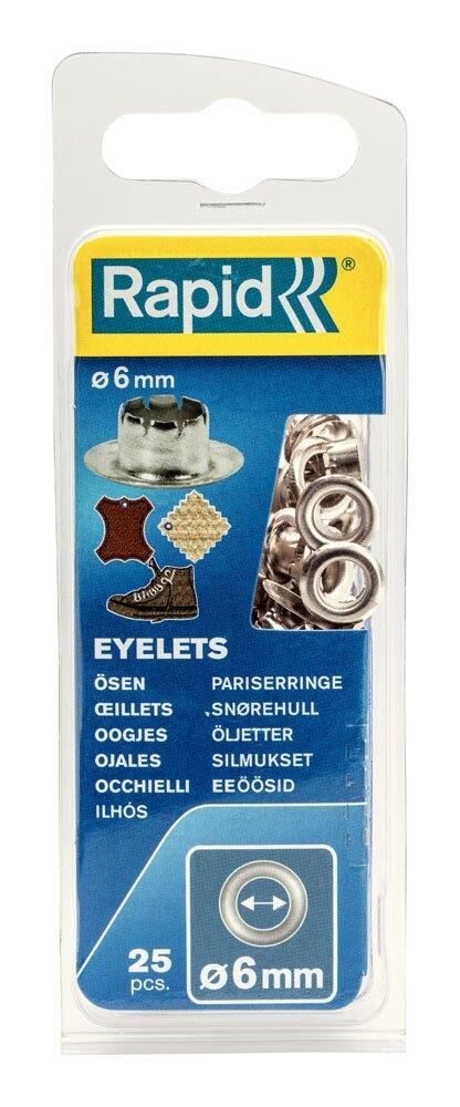 Rapid Kuşgözü 6 mm Alüminyum (1 Pkt/25 Adet)