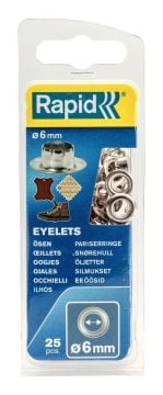 Rapid Kuşgözü 6 mm Alüminyum (1 Pkt/25 Adet)