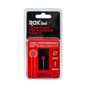 Rox Wood 0275 Karbür Yuvarlak Tip Ahşap Şekillendirme Törpü