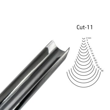 KIRSCHEN Two Cherries Düz Tip Geniş Oluklu Iskarpela 14 mm Cut11 (3111014)