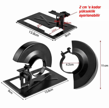 Rox Wood 0281 Avuç Taşlama Makinesi Sunta Kesme Aparatı 100 mm
