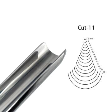 KIRSCHEN  Two Cherries Düz Tip Geniş Oluklu Iskarpela 18 mm Cut11 (3111018)