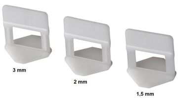 KRİSTAL Fayans - Seramik Seviye Klipsi 3.0 mm (250'li Paket)