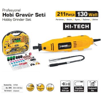 SGS 5260 HOBİ GRAVÜR SETİ 211 PARÇA 130 WATT