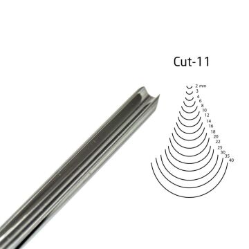 Kirschen Düz Oluklu Ağız Oyma Iskarpelası Cut11 - 4mm