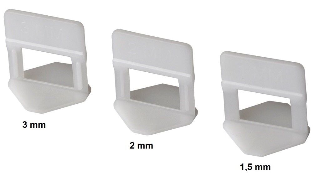 KRİSTAL Fayans - Seramik Seviye Klipsi 1.5 mm (250'li Paket)