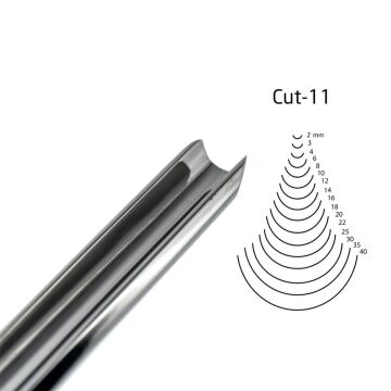 Kirschen Düz Oluklu Ağız Oyma Iskarpelası Cut11 - 8mm