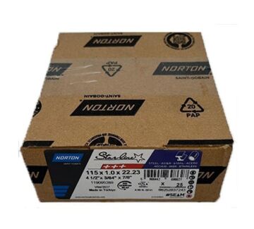 NORTON 115x1 mm Inox Kesme Taşı (Starline) 25'li Paket
