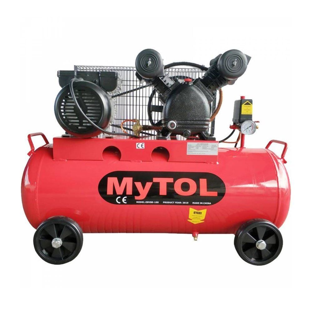 MYTOL 80 Litre V Kafa Hava Kompresörü 2 Hp