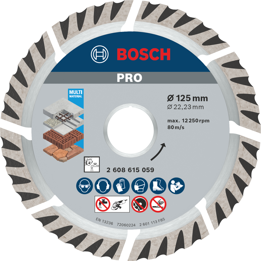 BOSCH 125 mm Universal Beton-Yapı Malzemeleri için Elmas Testere