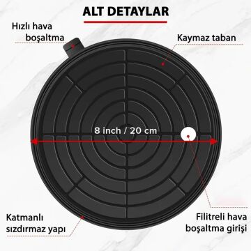 6273 Hava Pompalı Taşıma Vantuzu Basınç Saatli 20cm 250/300 Kg