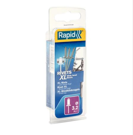 Rapid Perçin Standart 3,2x8 mm Alüminyum (1 Pkt/100 Adet)