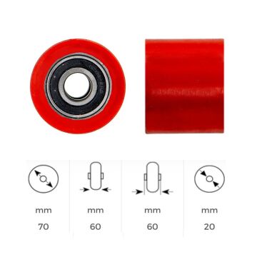 Yedek Transpalet Tekeri Küçük 70x60 mm