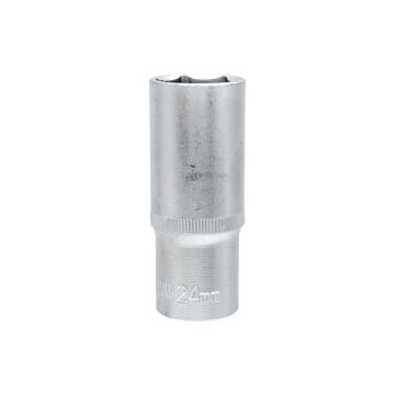 6458 Altı Köşe 1/2'' Uzun Derin Lokma Anahtar 24 mm