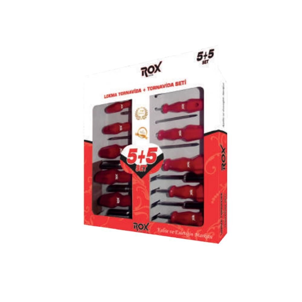 Rox 10 Parça Tornavida&Lokma Takımı