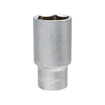 6459 Altı Köşe 1/2'' Uzun Derin Lokma Anahtar 32 mm