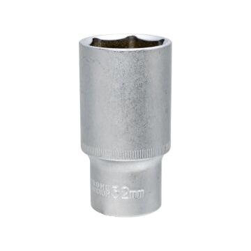 6459 Altı Köşe 1/2'' Uzun Derin Lokma Anahtar 32 mm
