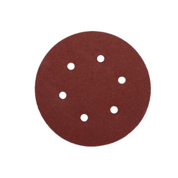 Cırtlı Zımpara 150 mm 6 Delikli (Alüminyum Oxide) 360 Kum