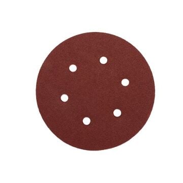 Cırtlı Zımpara 150 mm 6 Delikli (Alüminyum Oxide) 360 Kum