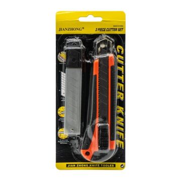 5335 Geniş Maket Bıçağı Falçata Yedekli Set 18 mm