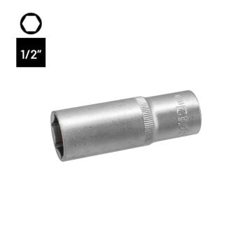 6457 Altı Köşe 1/2'' Uzun Derin Lokma Anahtar 21 mm