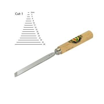 Kirschen Eğri Ağız Oyma Iskarpelası Cut1 - 12mm