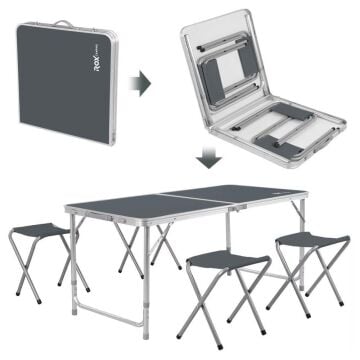Rox Camping Katlanır Masa Tabure Seti