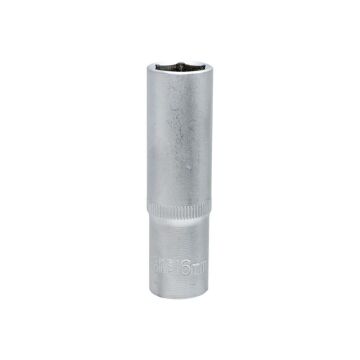 6460 Altı Köşe 1/2'' Uzun Derin Lokma Anahtar 16 mm