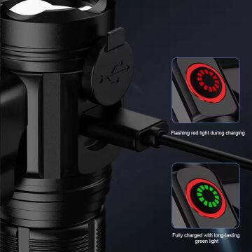 POWERDEX PD 7007 Şarjlı El Feneri 3000 Lümen