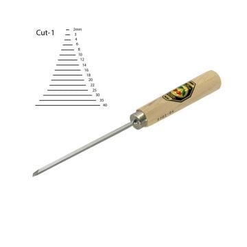 Kirschen Eğri Ağız Oyma Iskarpelası Cut1 - 4mm