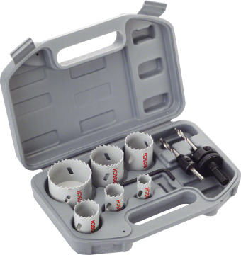 BOSCH 9 Parça HSS-Bimetal Panç - Delik Açma Testere Seti Ahşap ve Metal için