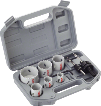 BOSCH 9 Parça HSS-Bimetal Panç - Delik Açma Testere Seti Ahşap ve Metal için