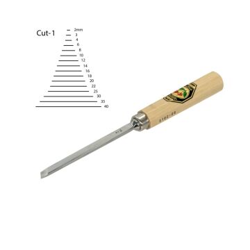 Kirschen Eğri Ağız Oyma Iskarpelası Cut1 - 8mm
