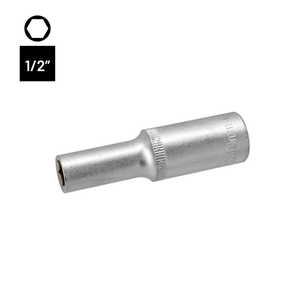 6453 Altı Köşe 1/2'' Uzun Derin Lokma Anahtar 10 mm