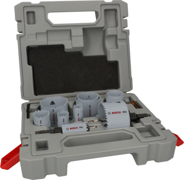 BOSCH PRO 17 Parça HSS-Bimetal Panç - Delik Açma Seti Ahşap ve Metal için