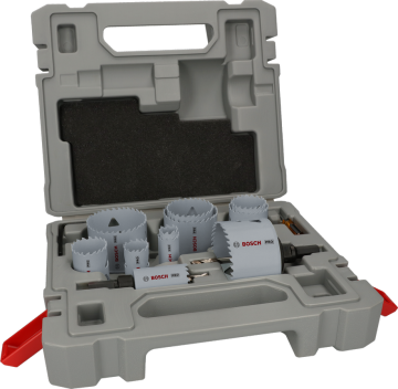 BOSCH PRO 17 Parça HSS-Bimetal Panç - Delik Açma Seti Ahşap ve Metal için