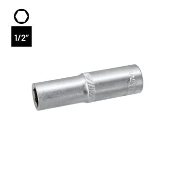 6454 Altı Köşe 1/2'' Uzun Derin Lokma Anahtar 13 mm