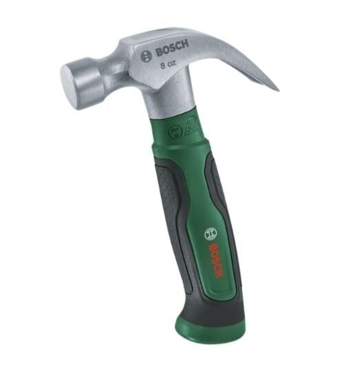 BOSCH 225 gr Orta Boy Yuvarlak Başlı - Çatal Ağızlı Çekiç 8 OZ