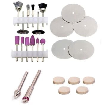 5326 Hobi Gravür Taşlama Makinesi Pimli Aksesuar Seti 24 Parça