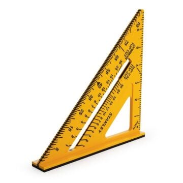 Stanley STHT46010 Çift Renkli ABS Plastik İnç Ölçülü Gönye 7''