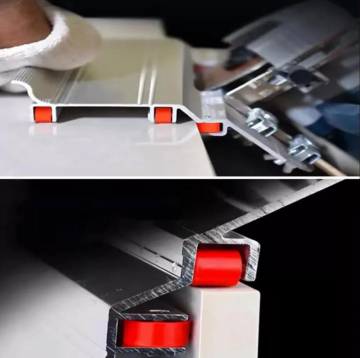 Rox 0288 Seramik İçin Alüminyum 45° Açılı Gönye Kesme Aparatı