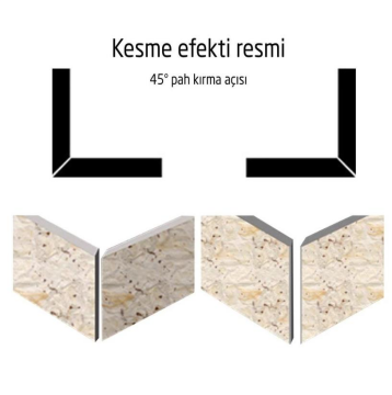 Rox 0288 Seramik İçin Alüminyum 45° Açılı Gönye Kesme Aparatı