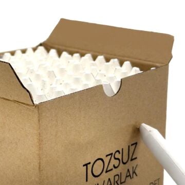 Tozsuz Beyaz Yuvarlak Tebeşir (100'lü)