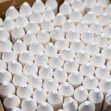 Tozsuz Beyaz Yuvarlak Tebeşir (100'lü)