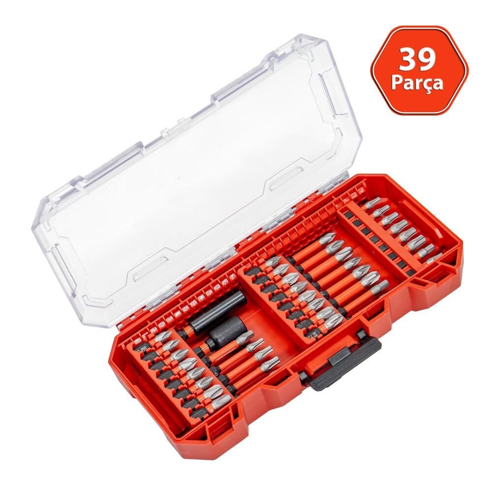 6518 Adaptörlü Bits Uç Vidalama Seti 39 Parça