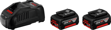 BOSCH Promix 18 Volt Akü Paketi (2 Adet GBA 18V 5.0 Ah + 1 Adet GAL 1880 CV)