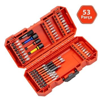 6519 Adaptörlü Bits Uç Vidalama Seti 53 Parça