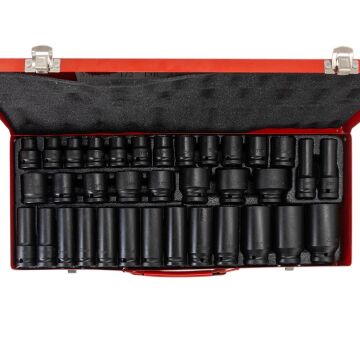 6275 1/2'' Havalı Altı Köşe Lokma Takımı 35 Parça