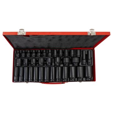 6275 1/2'' Havalı Altı Köşe Lokma Takımı 35 Parça